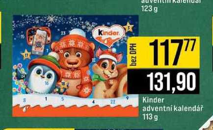 Kinder adventní kalendář 113 g