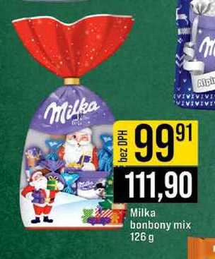 Milka bonbony mix 126 g