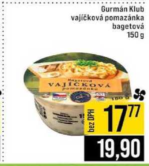 Gurmán Klub vajíčková pomazánka bagetová 150 g