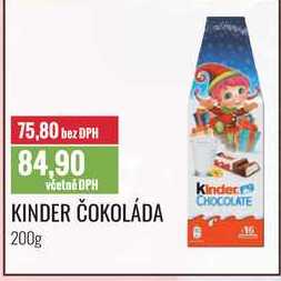 KINDER ČOKOLÁDA 200g