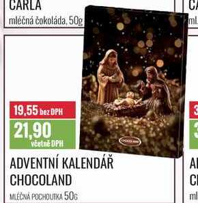 ADVENTNÍ KALENDÁŘ CHOCOLAND 50g