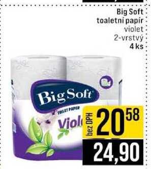 Big Soft Violet toaletní papír 2-vrstvý 4 ks