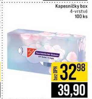Kapesníčky box 4-vrstvé 100 ks