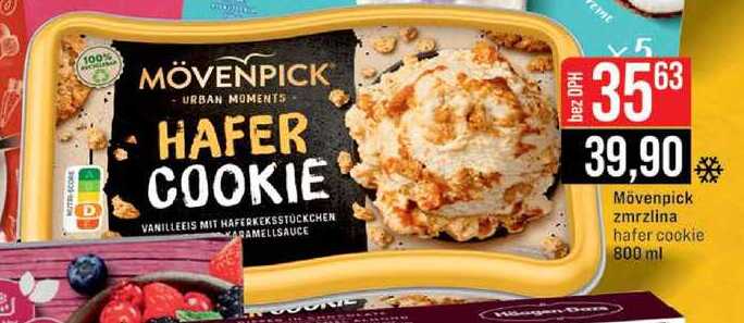 Mövenpick zmrzlina hafer cookie 800 ml