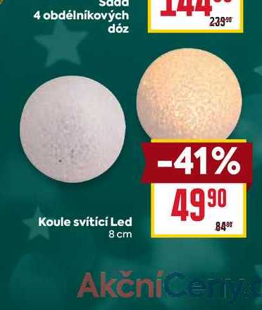 Koule svítící Led 8 cm