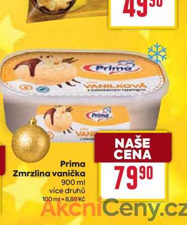 Prima Zmrzlina vanička 900 ml 