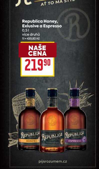 Republica Honey, Exlusive a Espresso 0,5l