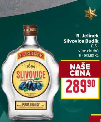 R. Jelínek Slivovice Budík 0,5l