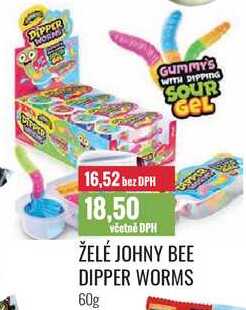 ŽELÉ JOHNY BEE DIPPER WORMS 60g