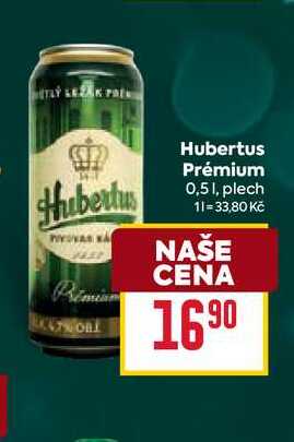 Hubertus Prémium 0,51, plech 