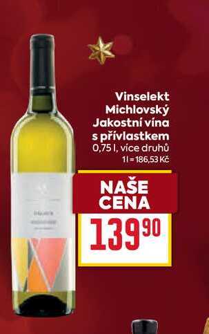 Vinselekt Michlovský Jakostní vína s přívlastkem 0,75l