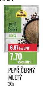 PEPŘ ČERNÝ MLETÝ 20g