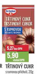 TŘTINOVÝ CUKR srumovou příchutí, 20g