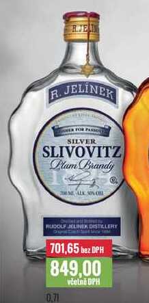 R. JELÍNEK SILVER SLIVOVITZ 0,7l