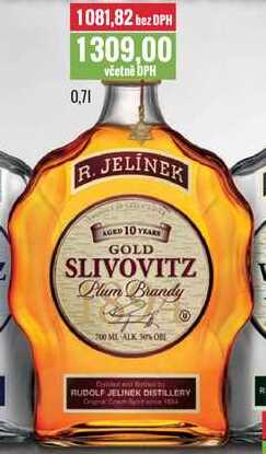 R. JELÍNEK GOLD SLIVOVITZ 0,7l