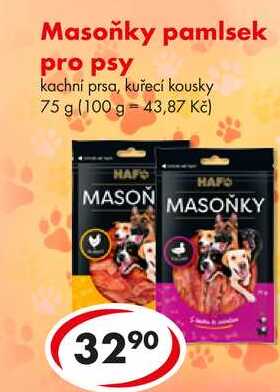 Masoňky pamlsek pro psy, 75 g