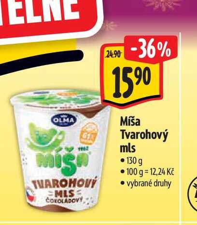 Míša Tvarohový mls 130 g