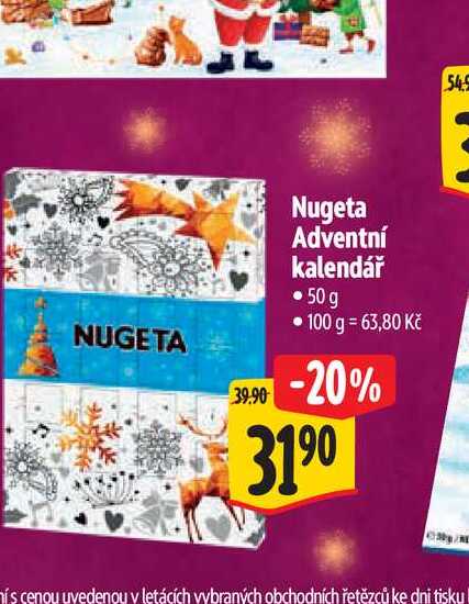   Nugeta Adventní kalendář 50 g  