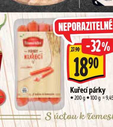 Kuřecí párky 200 g