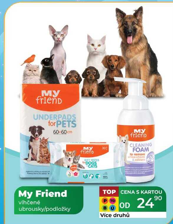 My Friend vlhčené ubrousky/podložky 