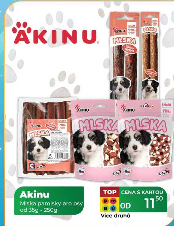 Akinu Miska pamlsky pro psy od 35g - 250g