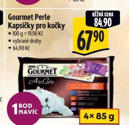  Gourmet Perle Kapsičky pro kočky  100 g 