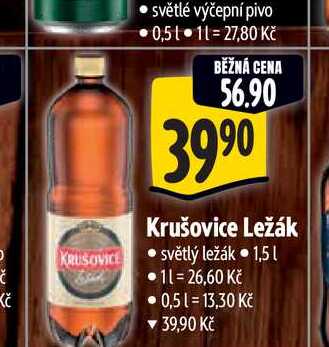 Krušovice Ležák světlý ležák 1,5 l