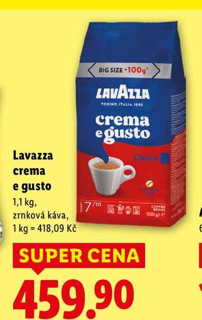 Lavazza crema e gusto, 1,1 kg