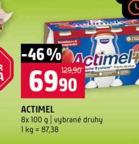 Actimel 8x 100 g vybrané druhy