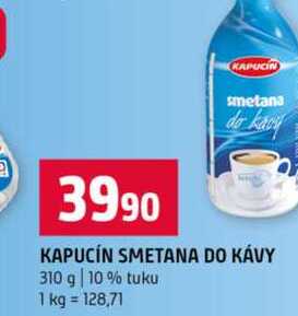 Kapucín Smetana do kávy 310g