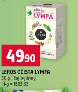 LEROS OČISTA LYMFA 30 g čaj bylinný