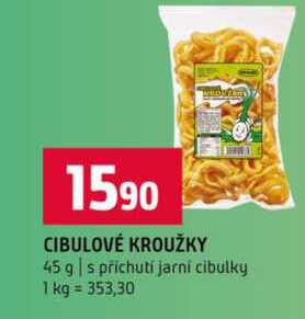CIBULOVÉ KROUŽKY 45 g s príchutí jarní cibulky