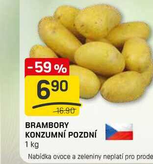 BRAMBORY KONZUMNÍ POZDNÍ 1 kg