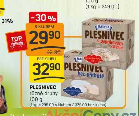PLESNIVEC různé druhy 100 g 
