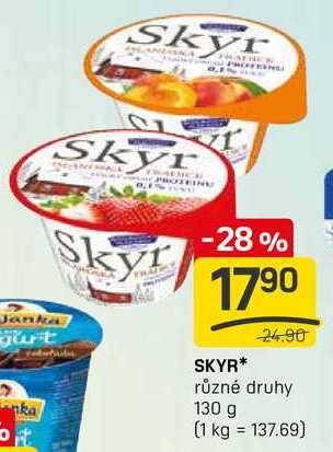 SKYR různé druhy 130 g