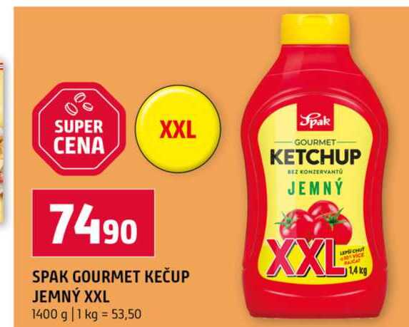 Spak GOURMET KETCHUP JEMNÝ XXL 14kg 