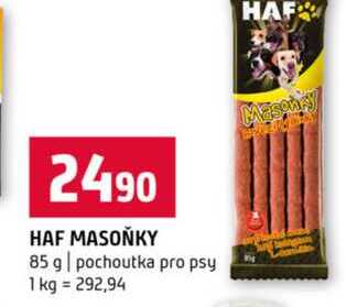 HAF MASOŇKY 85 g pochoutka pro psy