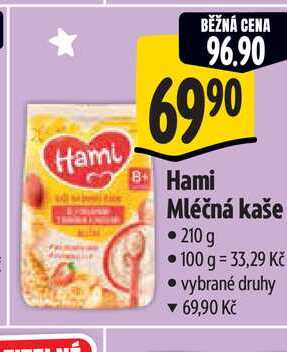 Hami Mléčná kaše 210 g