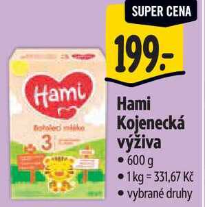   Hami Kojenecká výživa 600 g  
