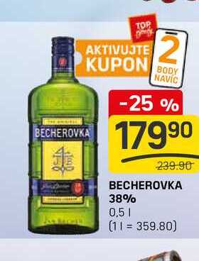 BECHEROVKA 38% 0,5l