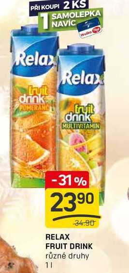 FRUIT DRINK různé druhy 1l