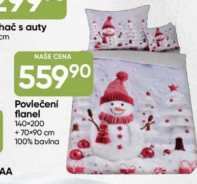 Povlečení flanel 140×200 +70×90 cm 100% bavlna