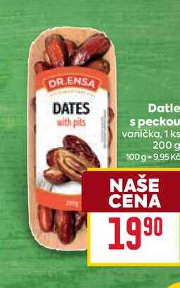 Datle s peckou vanička, 1 ks 200 g