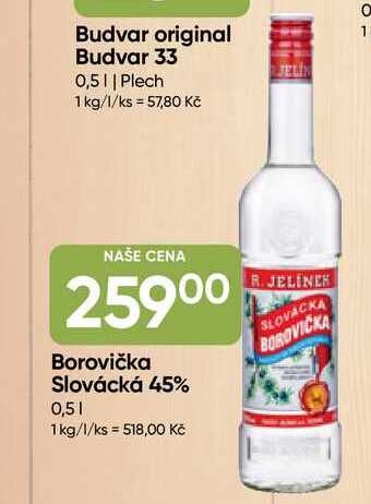 Borovička Slovácká 45% 0,5l