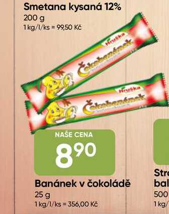 Hruška Banánek v čokoládě 25 g 