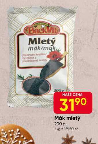 BlackMit Mák mletý 200 g