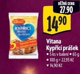 Vitana Kypřicí prášek 5 ks, 65 g