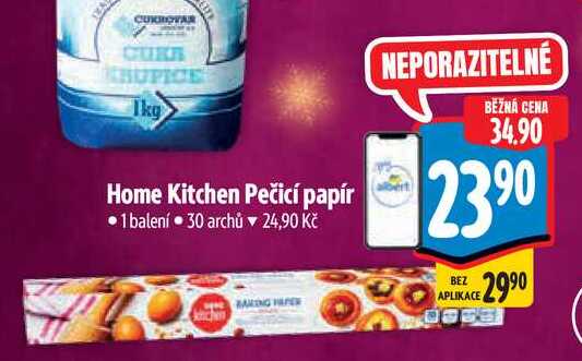 Home Kitchen Pečicí papír, 30 archů
