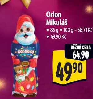 Orion Mikuláš, 85 g