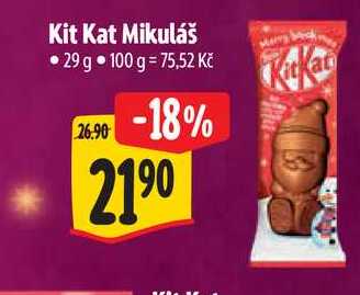 Kit Kat Mikuláš, 29 g